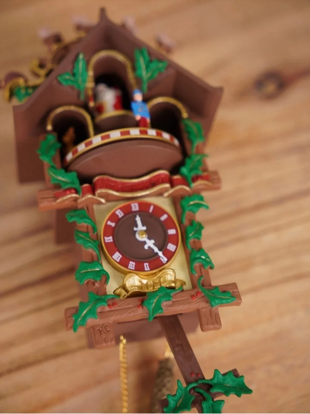 2000 Hallmark Keepsake Ornament TIME FOR JOY Wind Up Clock Music & Movement